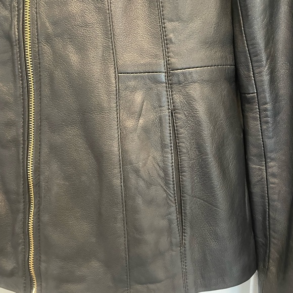 Cole Haan genuine lamb skin leather jacket - Picture 2 of 7